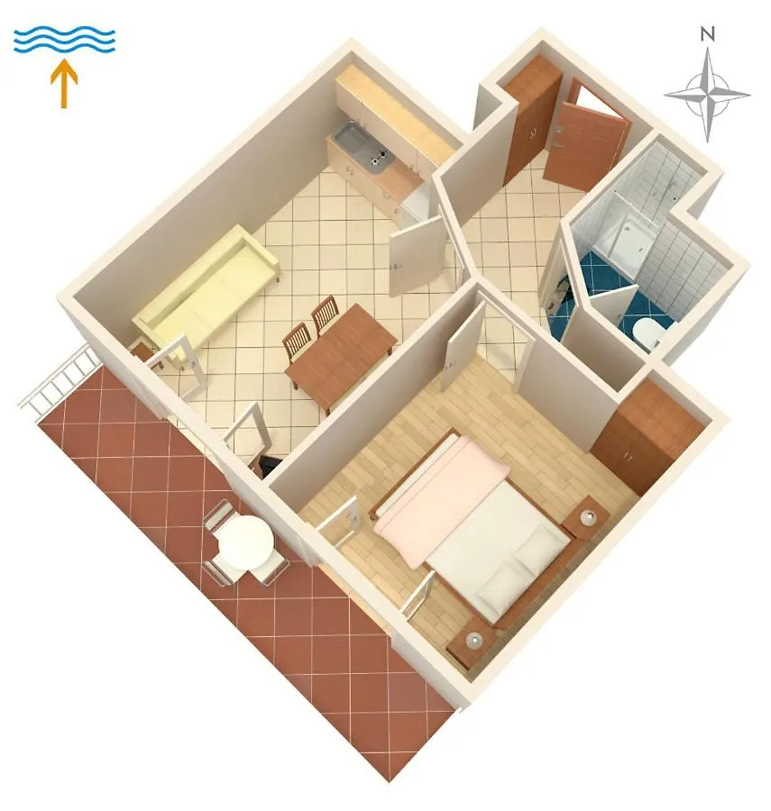 Apartments And Rooms With Parking Space Njivice, Krk - 5398 Njivice