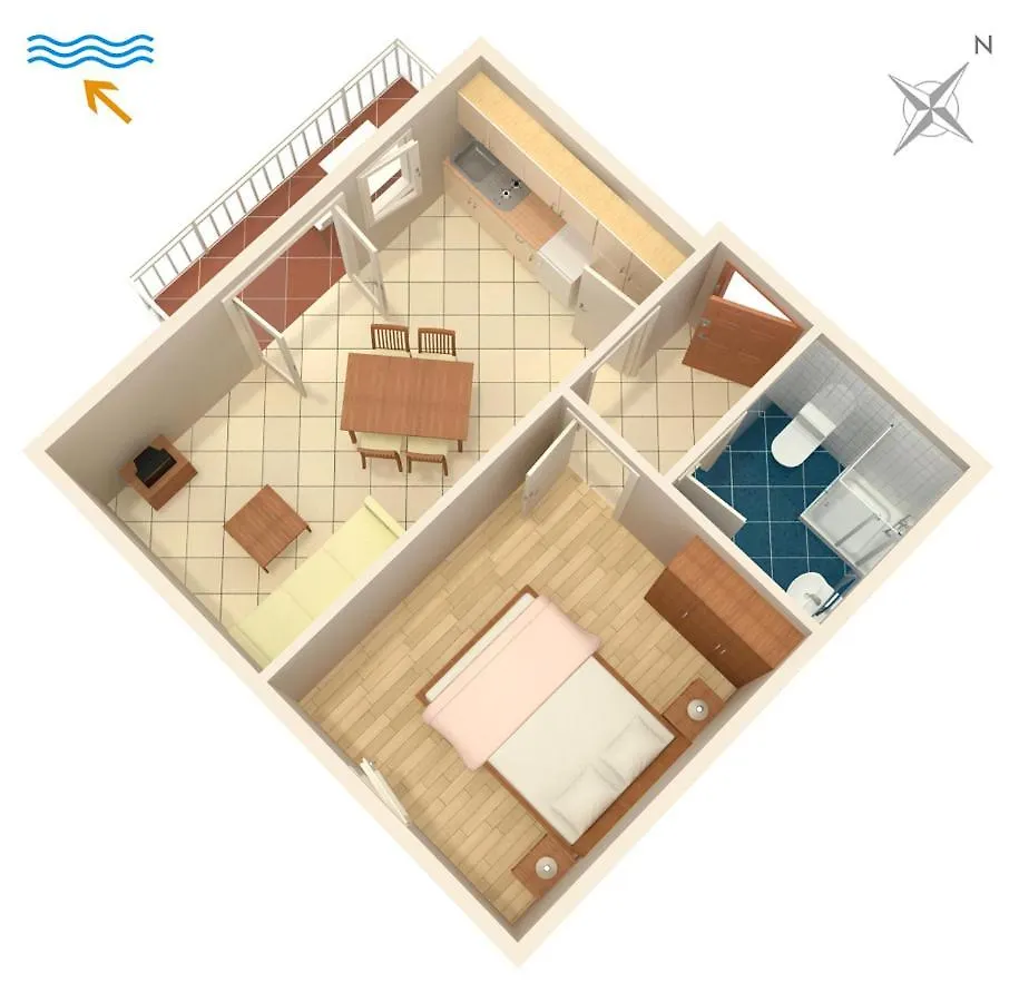 Apartments And Rooms With Parking Space Njivice, Krk - 5398 Guest house Njivice